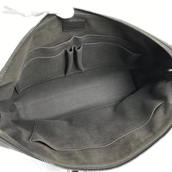 LOUIS VUITTON Gray Damier Leather Tote Bag - Picture 11 of 16